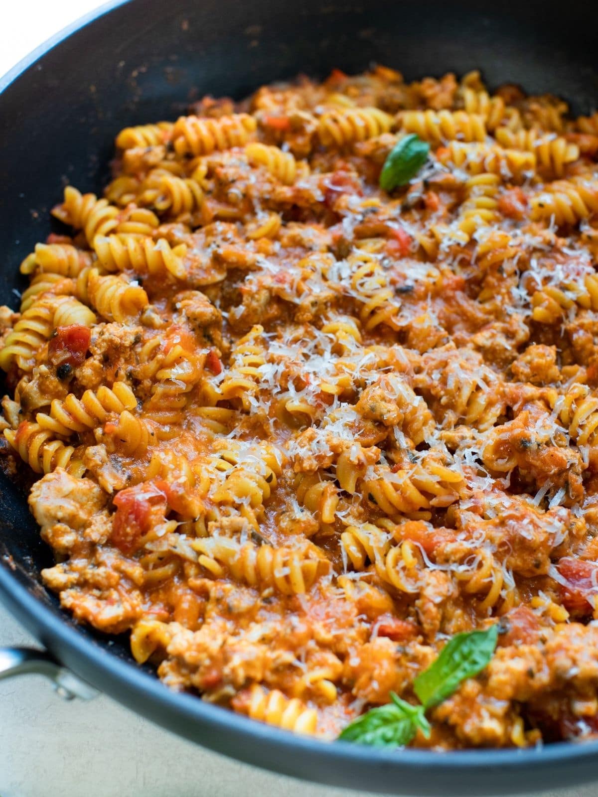 Skillet Lasagna with Rotini • Kroll's Korner