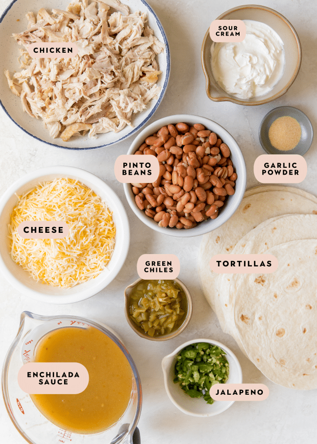 Chicken Enchilada Casserole (Less than 10 ingredients!) Kroll's Korner