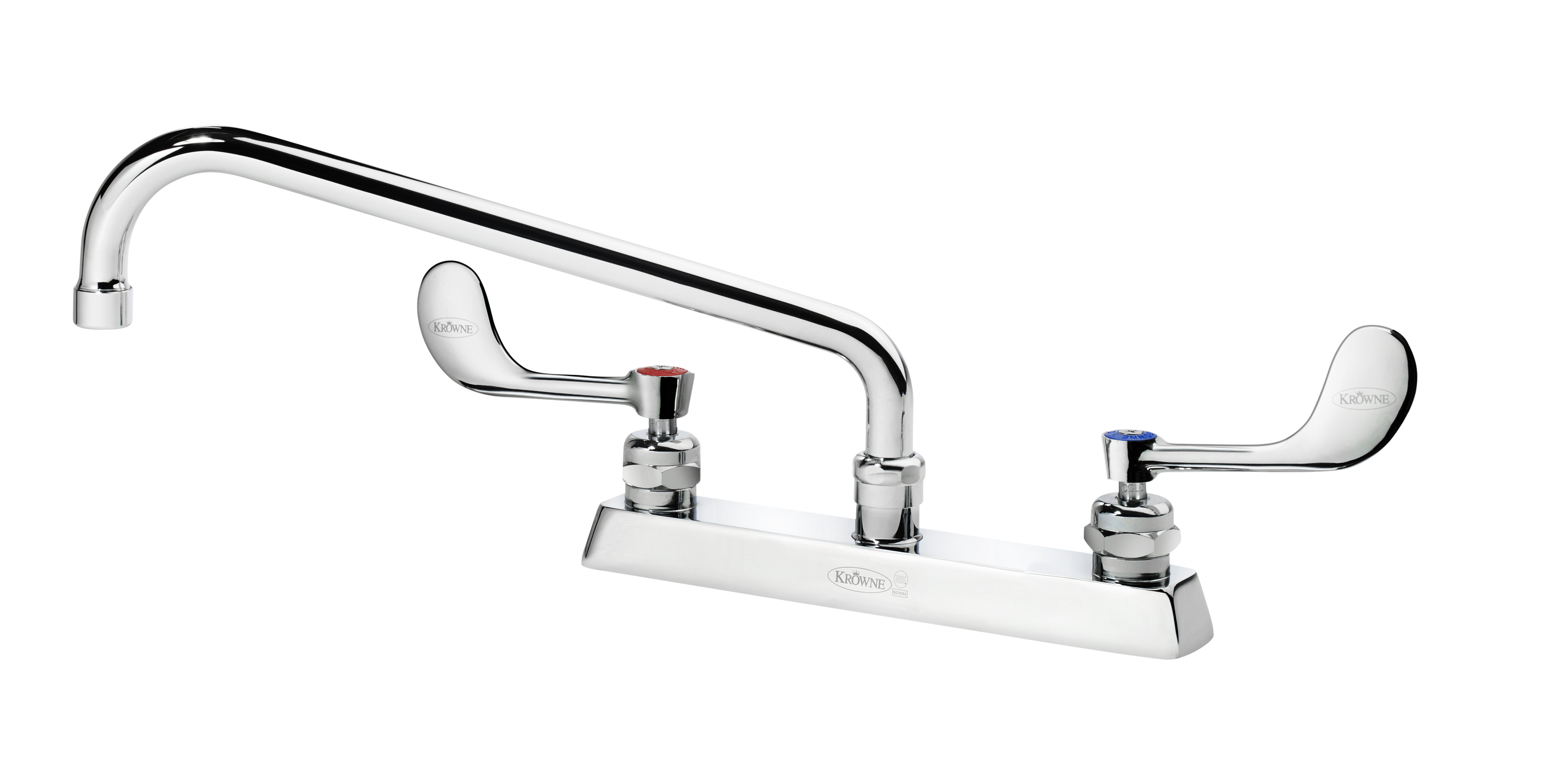 Royal Series 8" Deck Mount Faucet with 12" Spout & Vandal Resistant