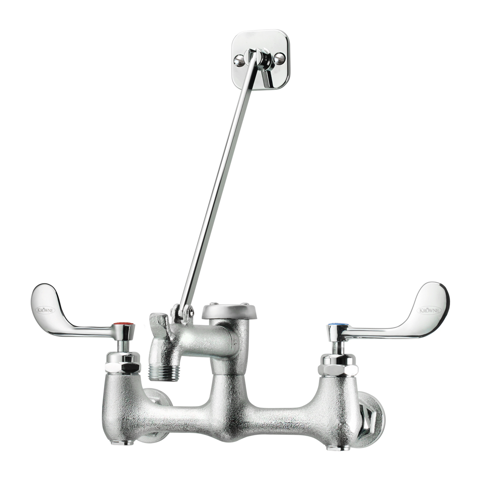 Service Sink Faucet with Cast Spout & Vandal Resistant Wrist Blades