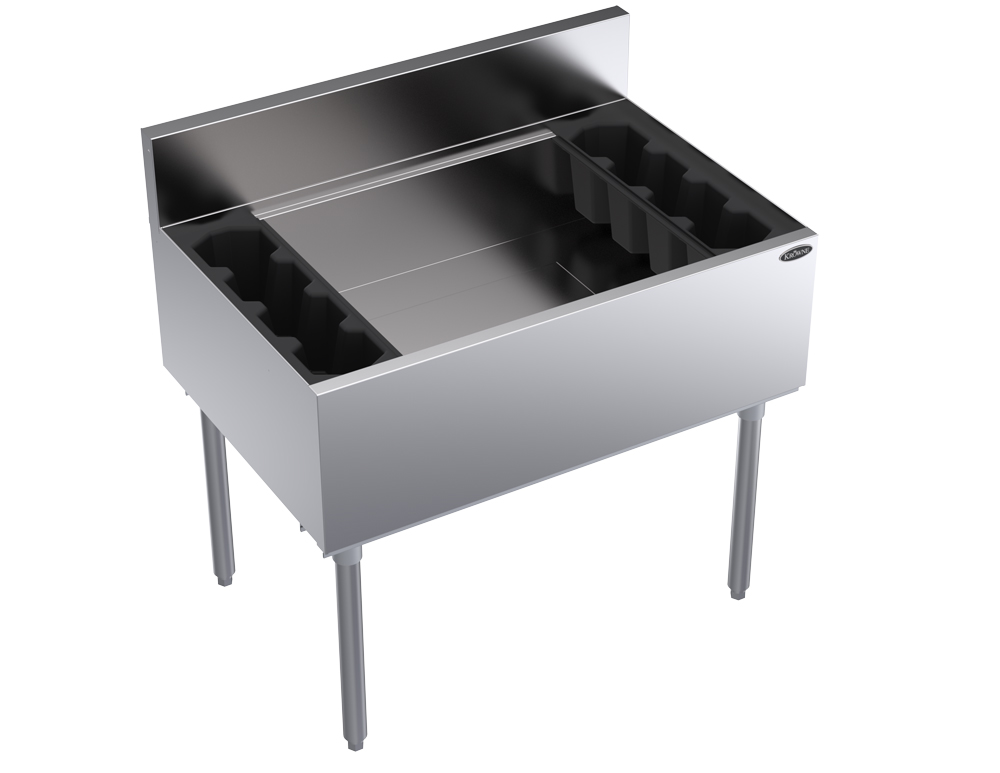 Royal Series 36" Ice Bin with Cold Plate, 24"D Krowne