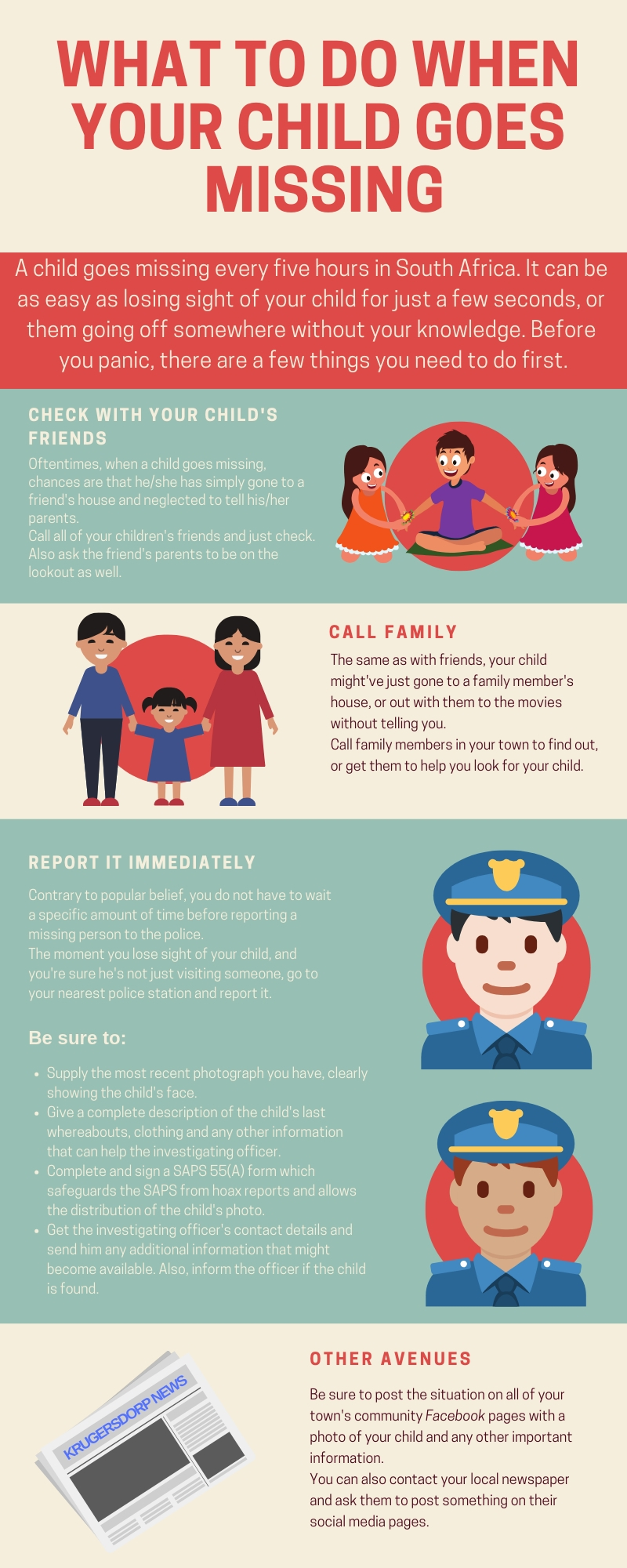 What to do if your child goes missing Krugersdorp News