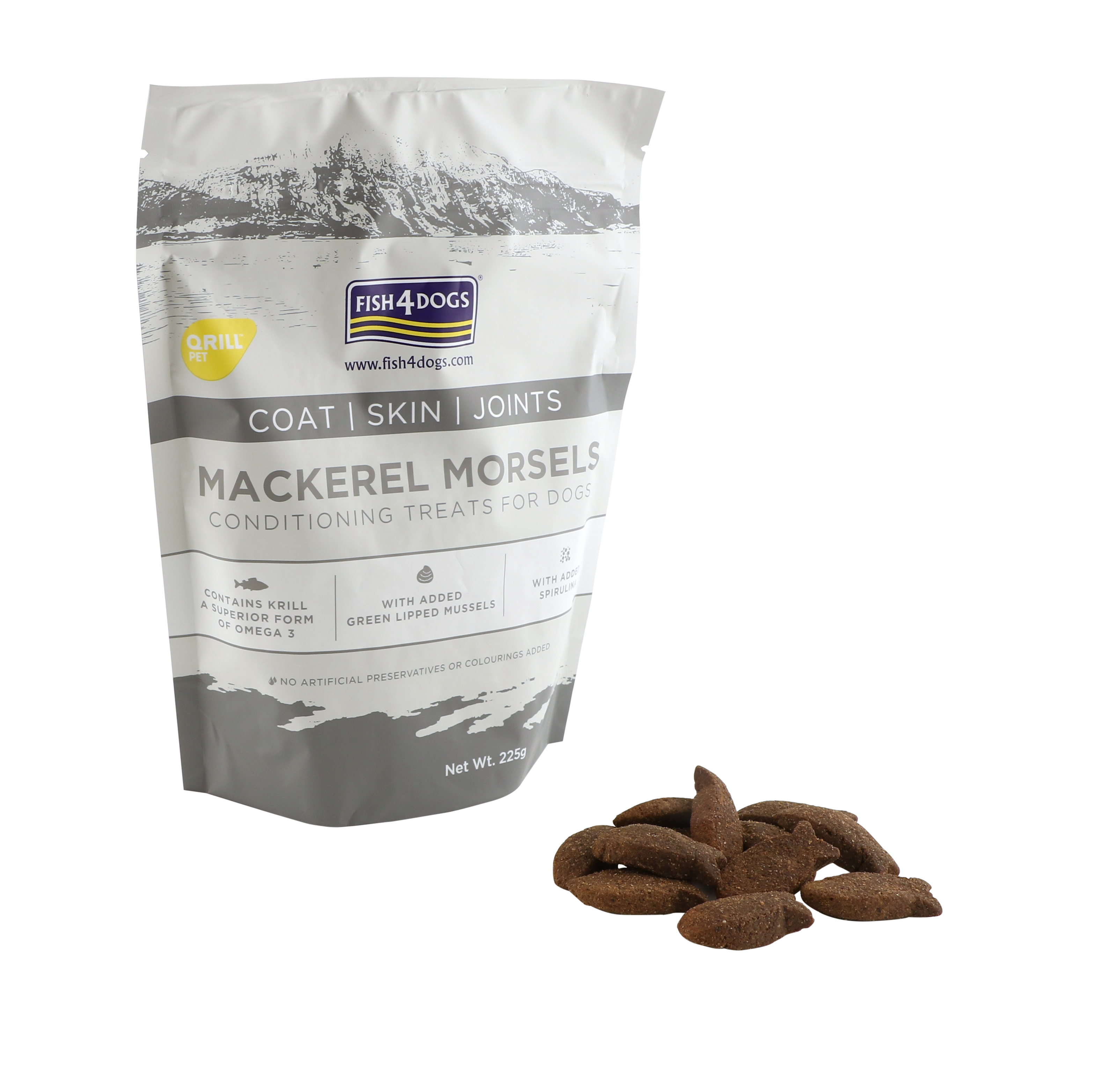 Fish4Dogs Mackerel Morsels, Coat/Skin/Joints, 225 g