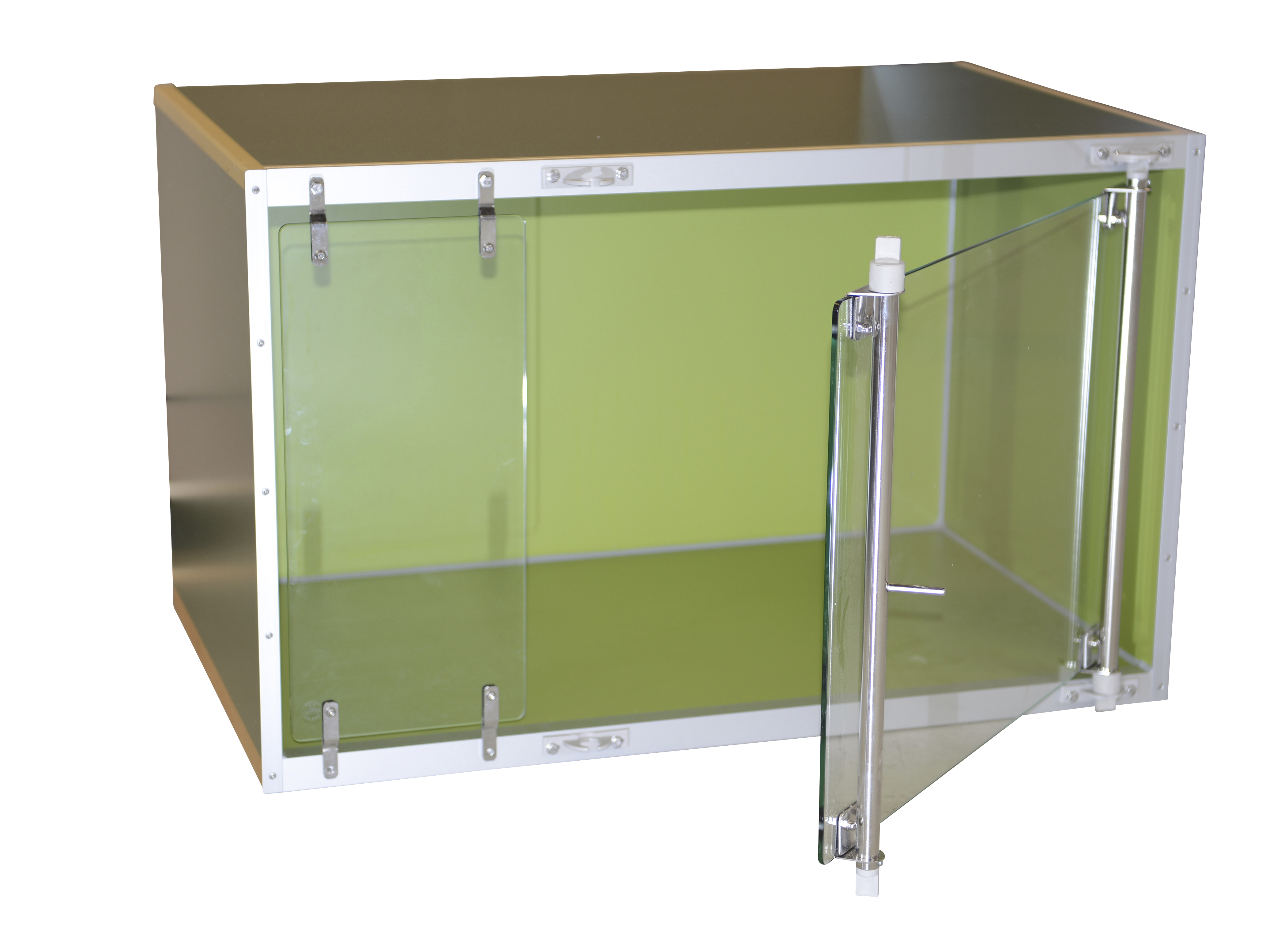 BUSTER dog cage model D with tempered glass door