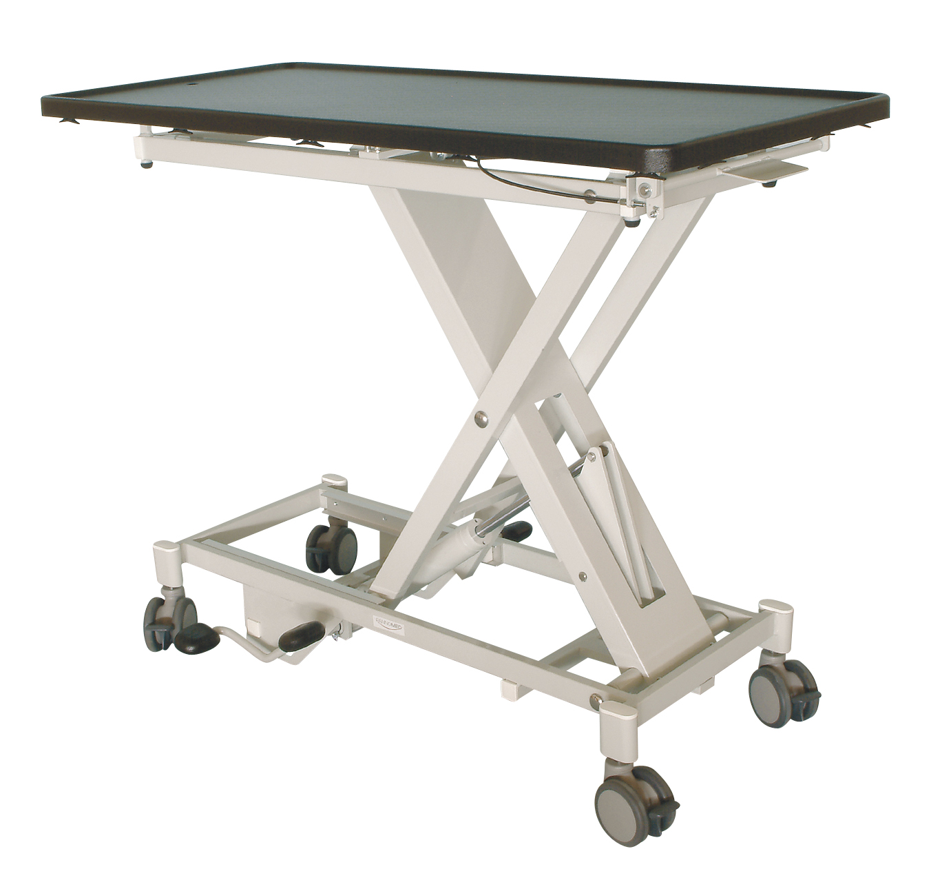 Vet Lift table, hydraulic with synthetic table top, tilting mechanism