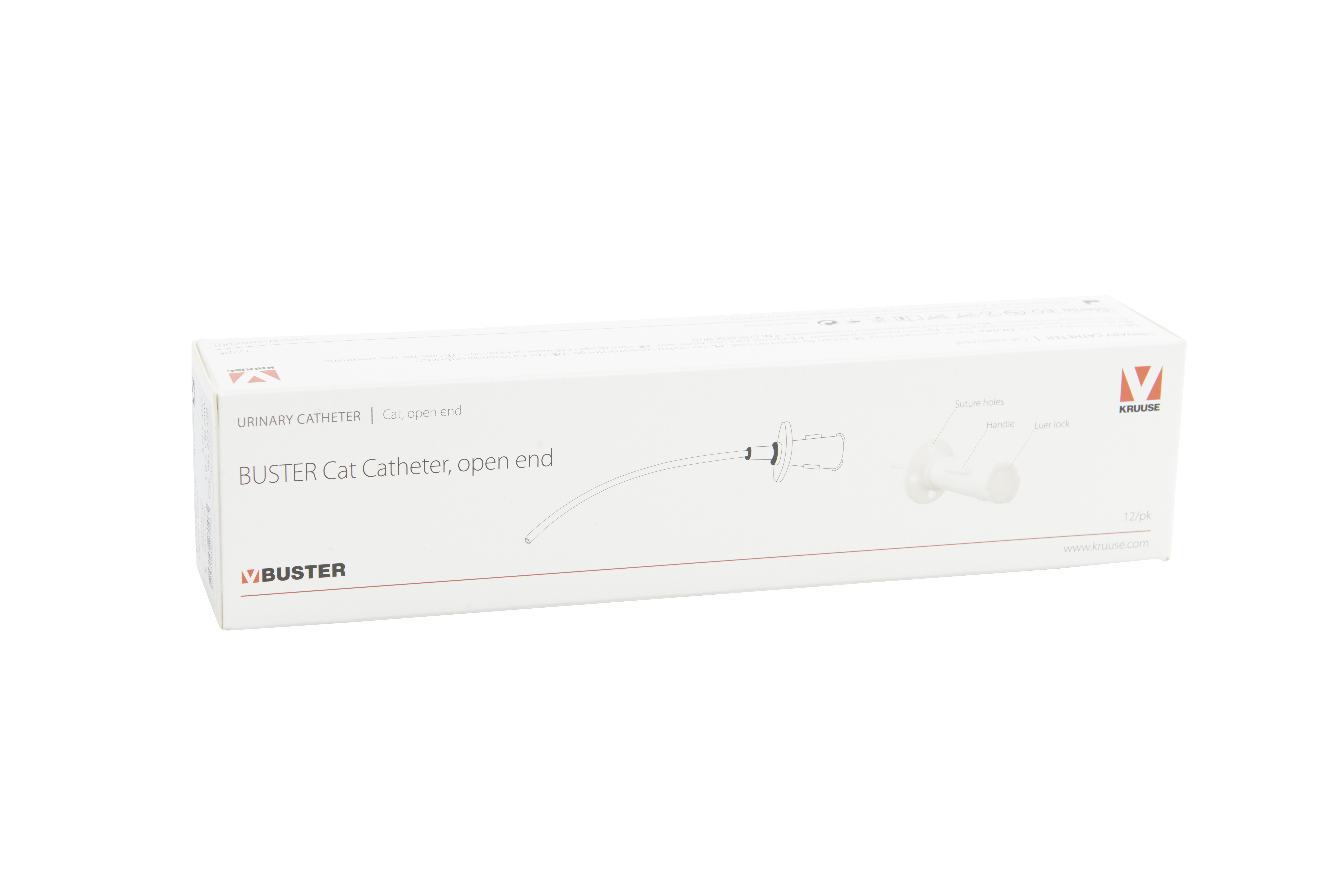 BUSTER Cat Catheter, open end, without stylet, sterile, 12/pk