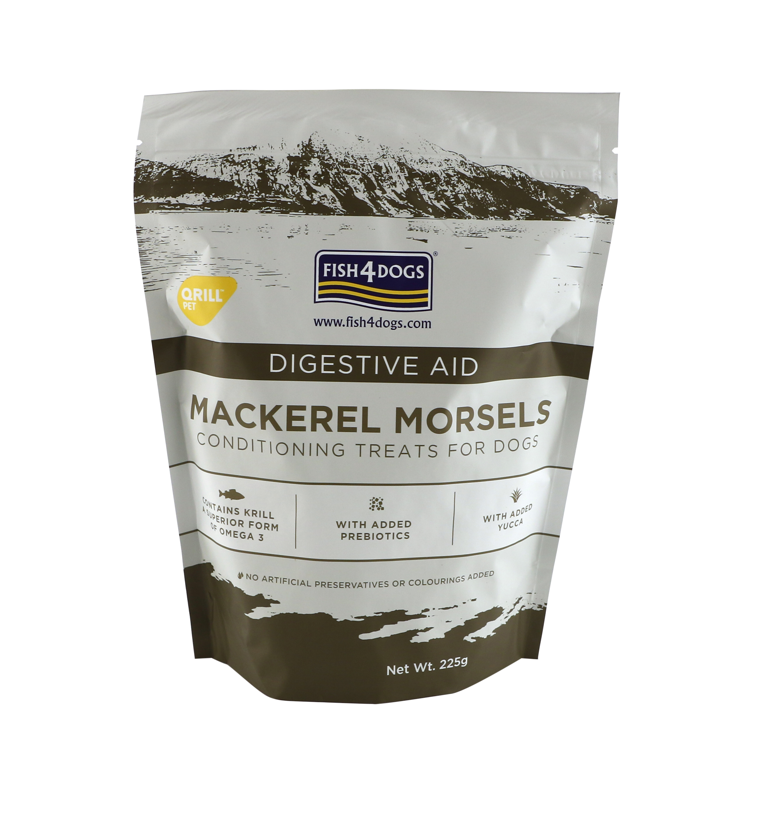 Fish4Dogs Mackerel Morsels, Digestive Aid, 225 g