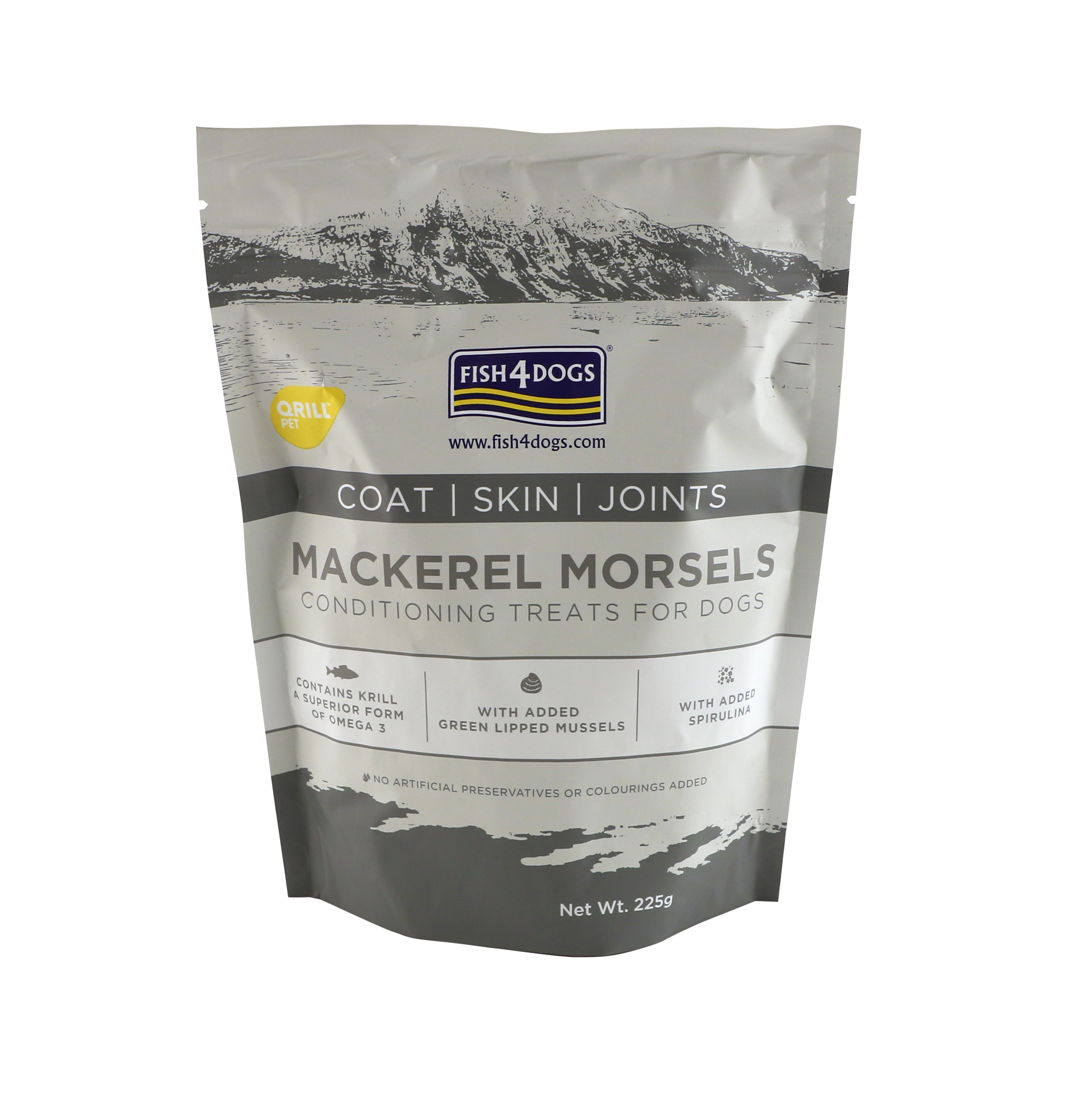 Fish4Dogs Mackerel Morsels, Coat/Skin/Joints, 225 g