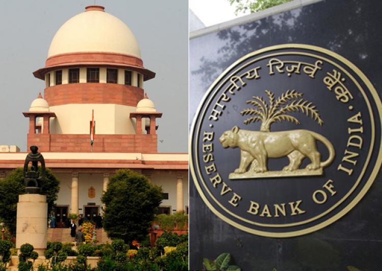 The Supreme Court Of India Adjourned The RBI