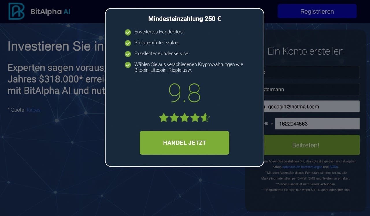 BitAlpha AI Erfahrungen + App Test ️ Seriös oder Betrug?