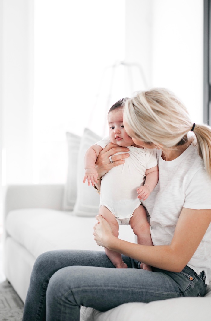 Living room design Restoration Hardware couch and pillows