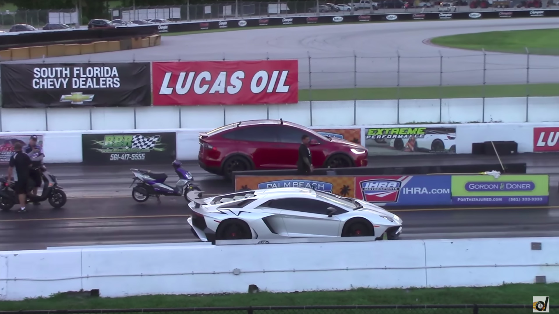 Watch Tesla Model X takes on Aventador SV in