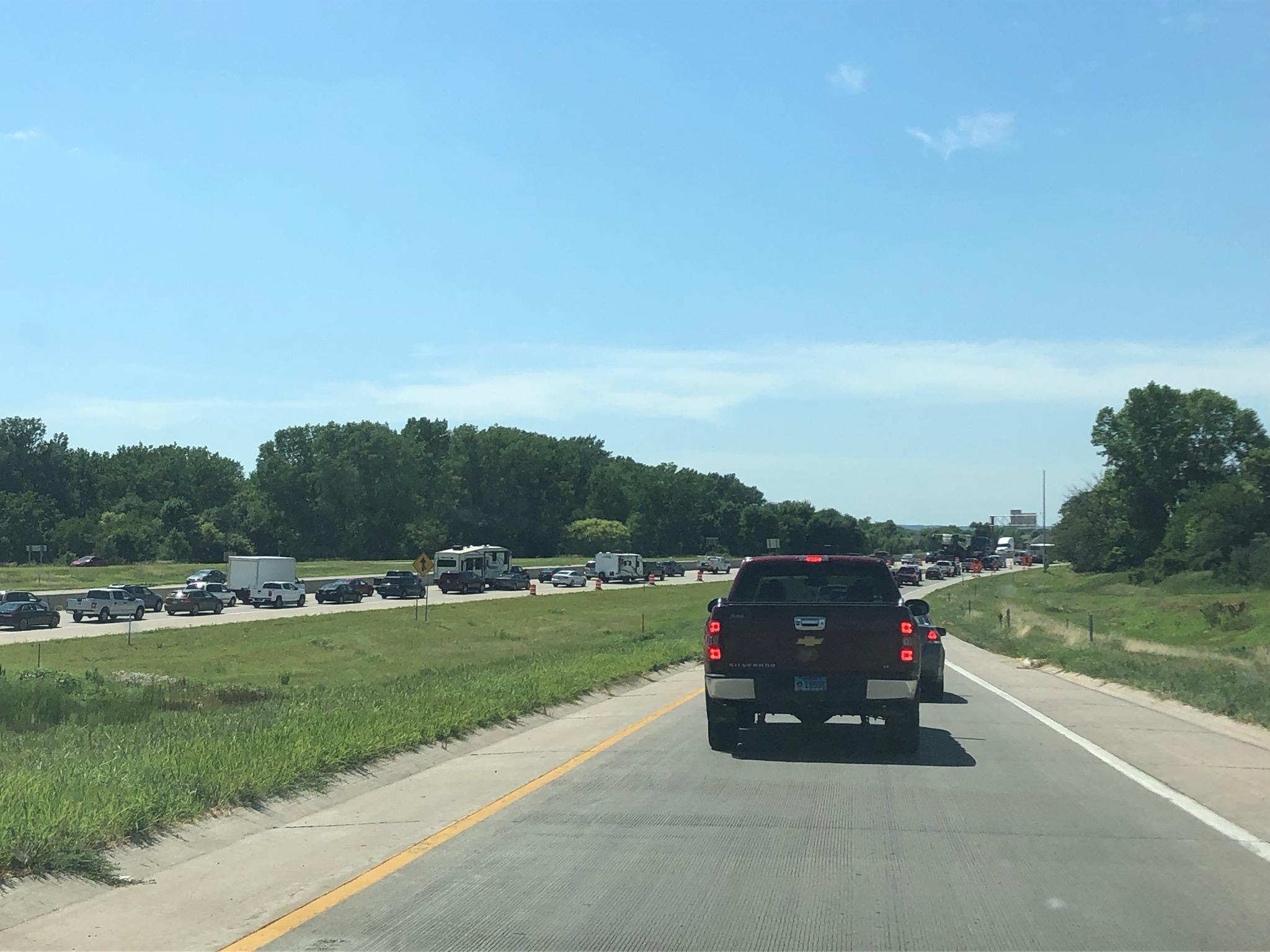 SLOW GOING ON I29 NORTHBOUND INTO SOUTH DAKOTA KSCJ 1360