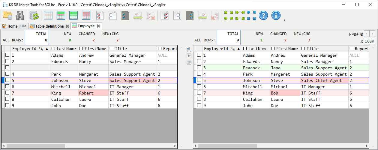 KS DB Merge Tools for SQLite