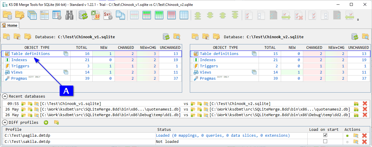KS DB Merge Tools for SQLite Use Cases Data diff & merge