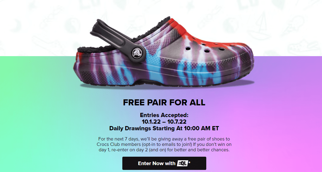 Crocs celebra su aniversario 20 regalando su famoso calzado KSDY 50