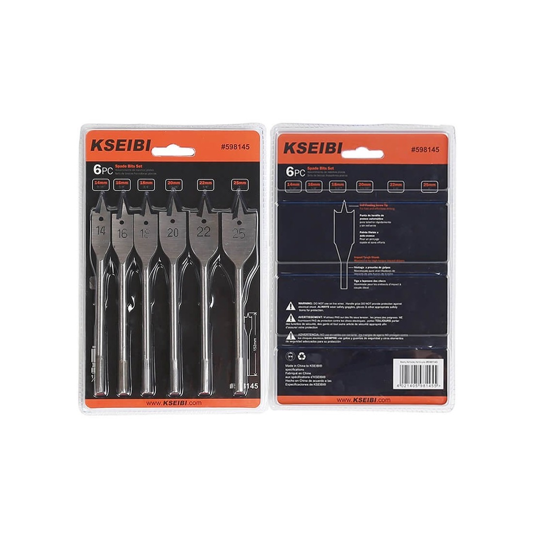 Flat Spade Bits Set