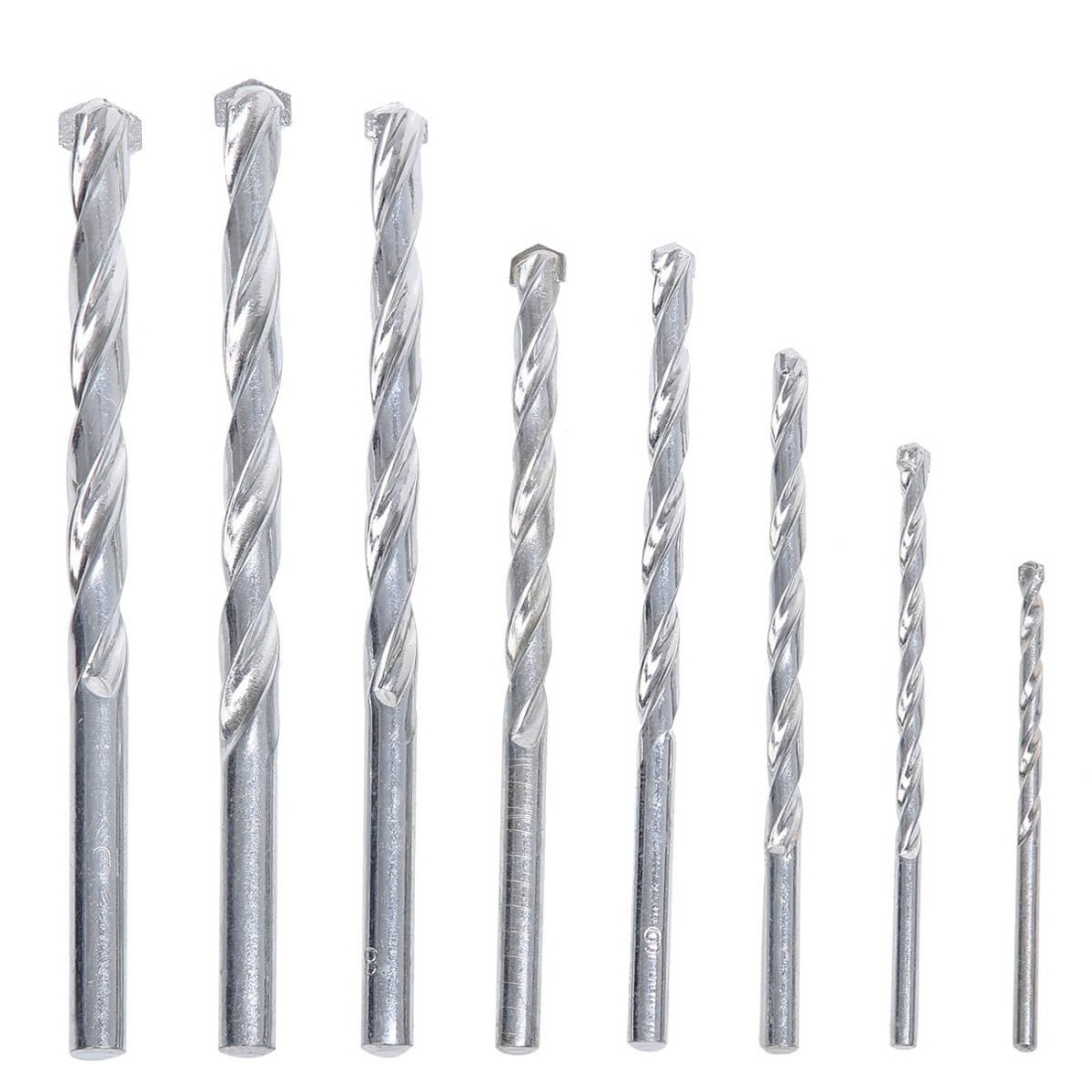 Masonry Drill Bits Set Plastic Case 8Pscs Set Drill Bits KSEIBI