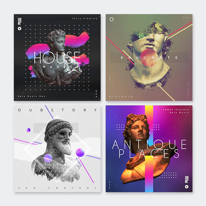 40 Awesome Music Album Cover Templates PSD ksioks