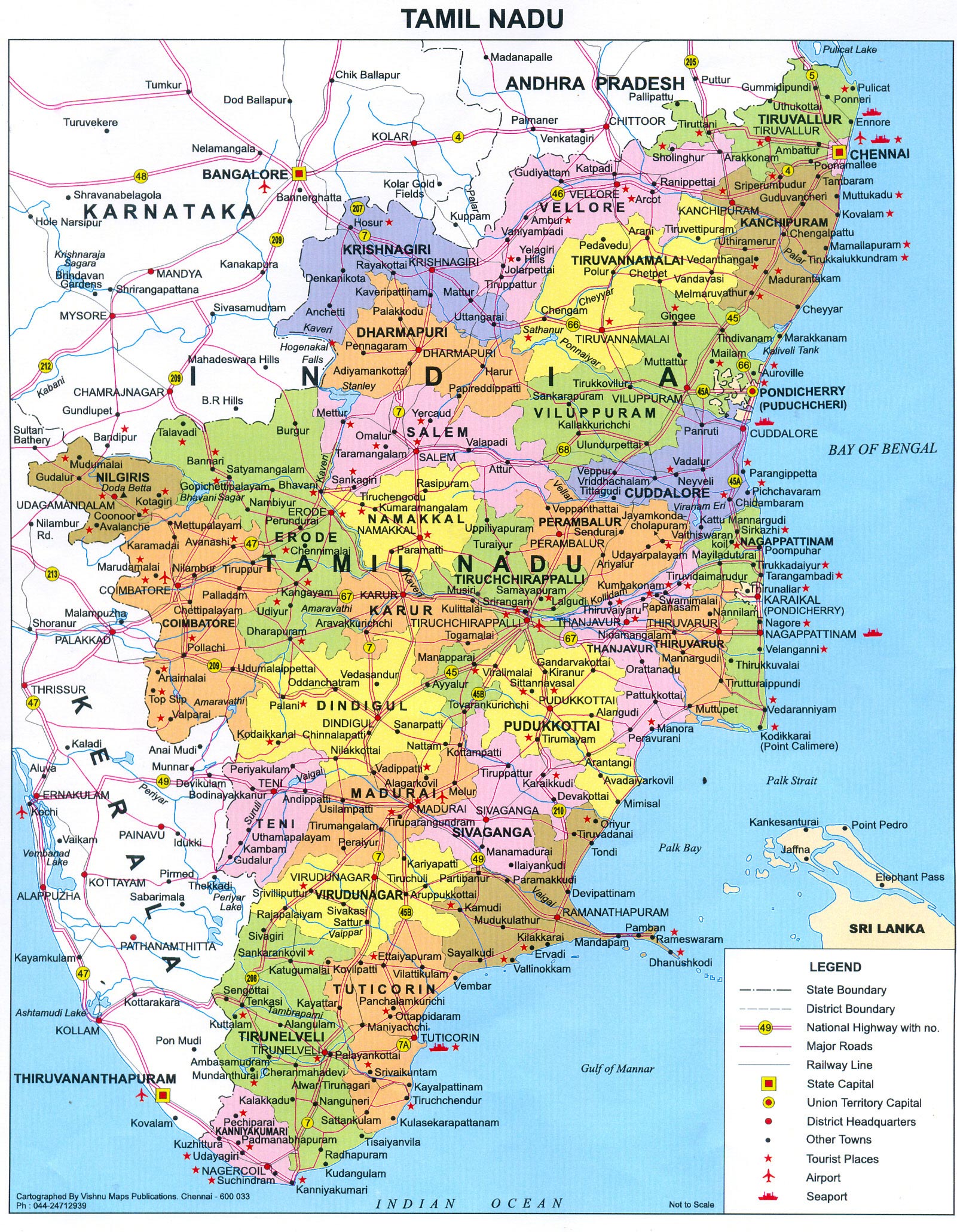 Tamilnadu Social Map DEPARTMENT OF SOCIAL SCIENCE
