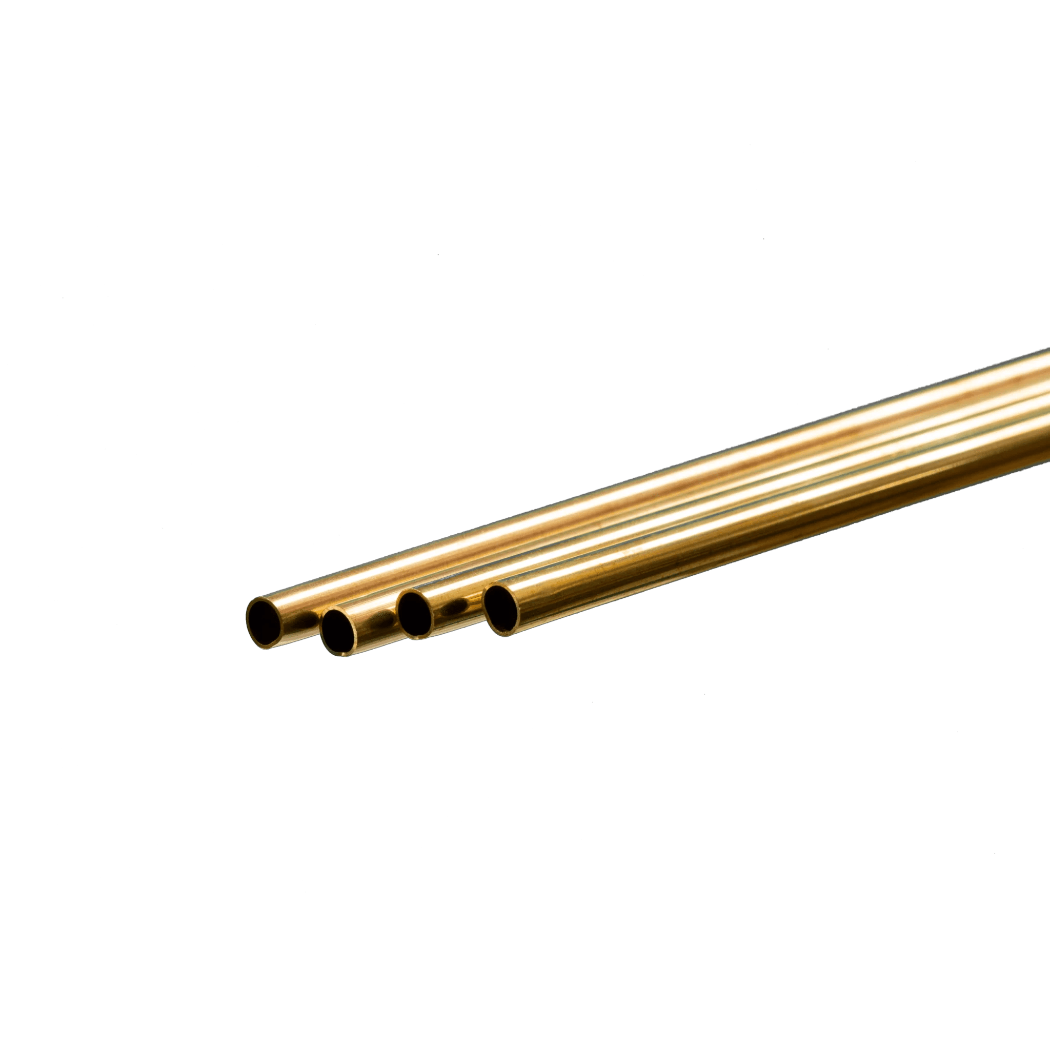 Round Brass Tube 6mm OD x 0.45mm Wall x 1 Meter Long (4 Pieces) ksmetals