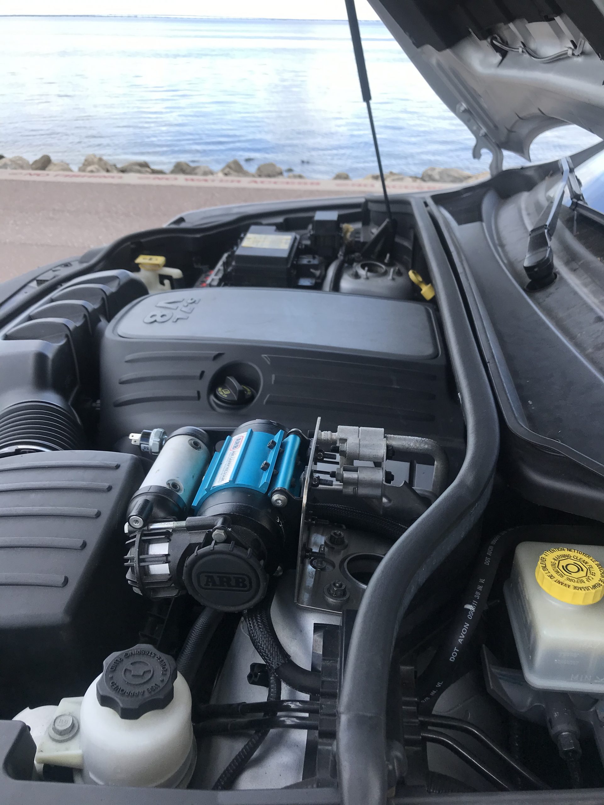 Grand Cherokee WK2 ARB Air Compressor mount KS Overland Evolution