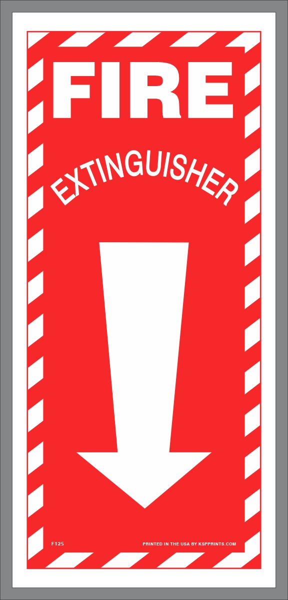 Fire Extinguisher Location Stickers Make Finding Extinguishers Easy