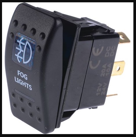 Rocker Switch Fog Light Blue | KST Automotive