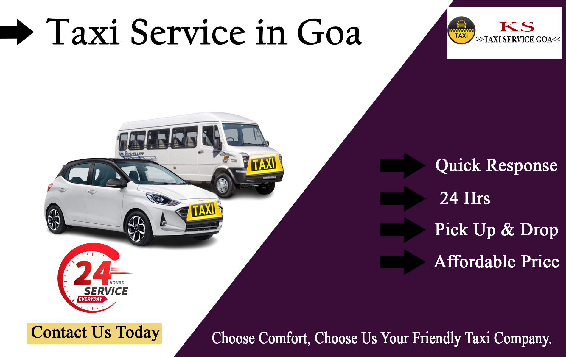 KS Taxi Service in Goa