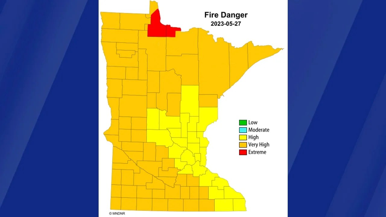Red Flag warning issued Saturday, fire weather watch issued for Sunday