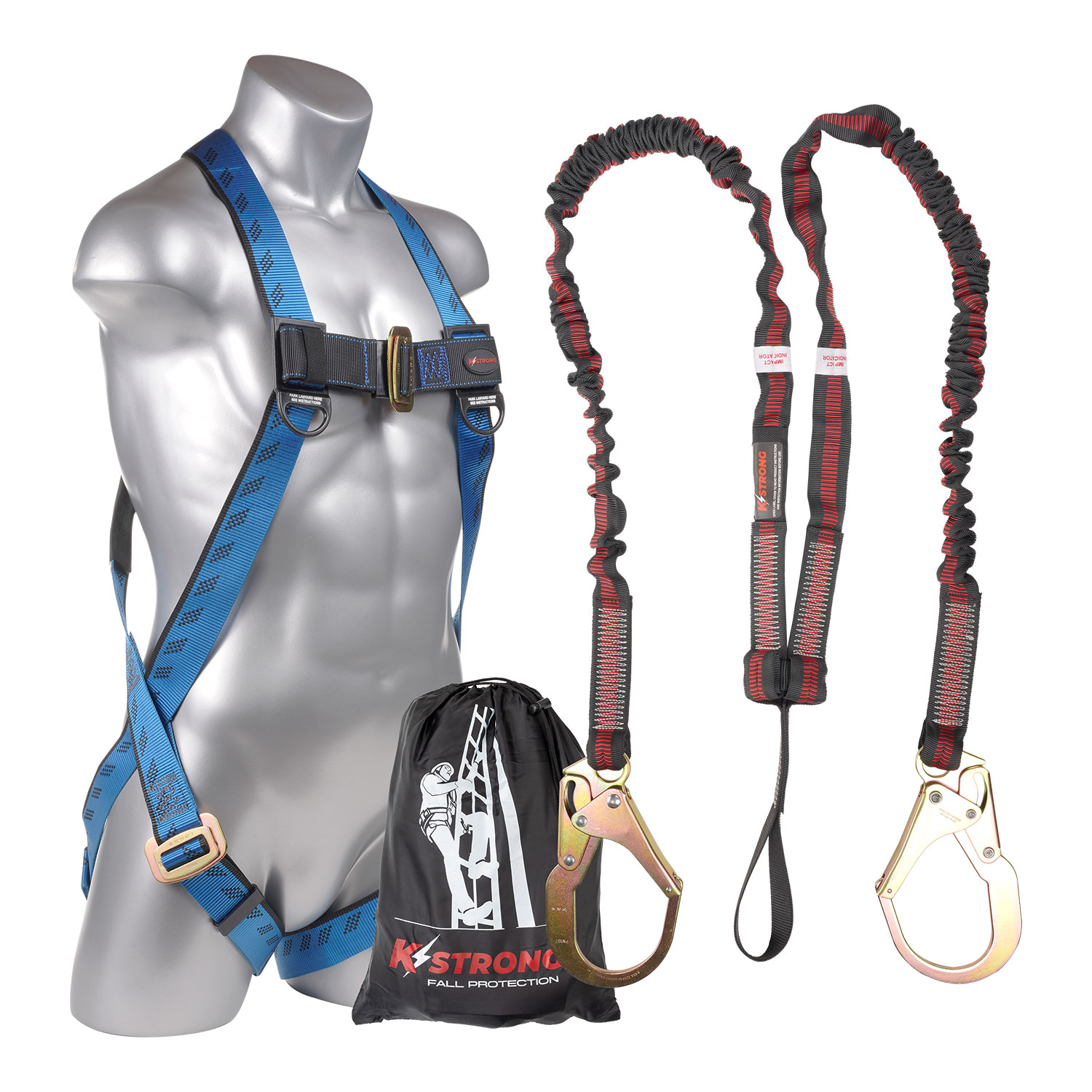 KStrong® Kapture™ Essential 3Point Full Body Harness, Dorsal DRing
