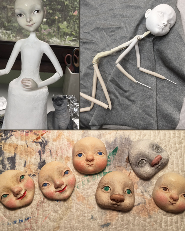 Process of making dolls Katya Tal