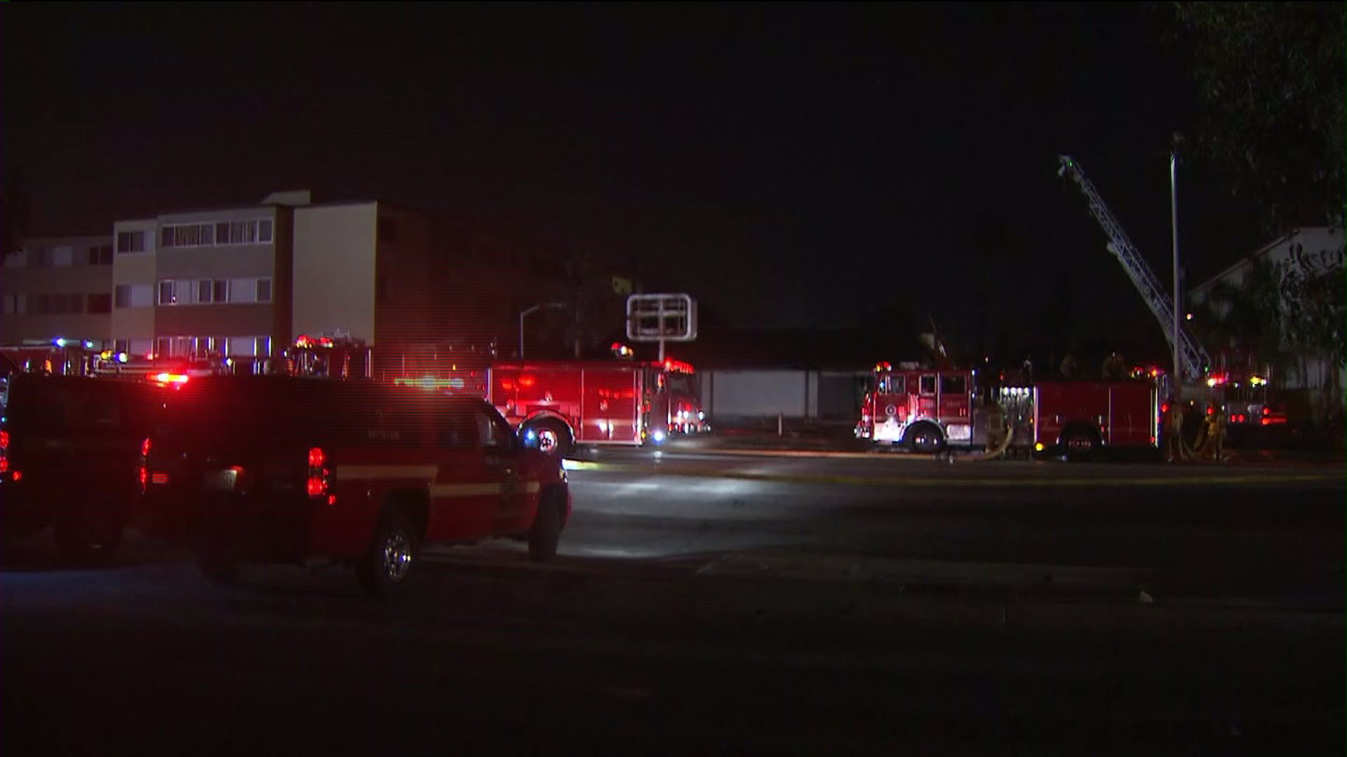 Large Fire Burns Through Pico Rivera Commercial Building KTLA