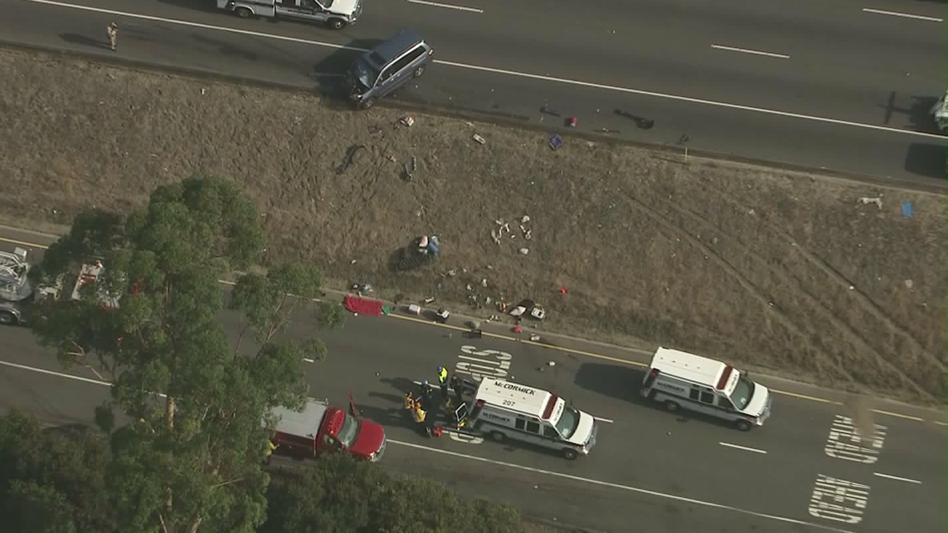 At Least 3 Injured in Multivehicle Crash on 101 Freeway in Agoura Hills
