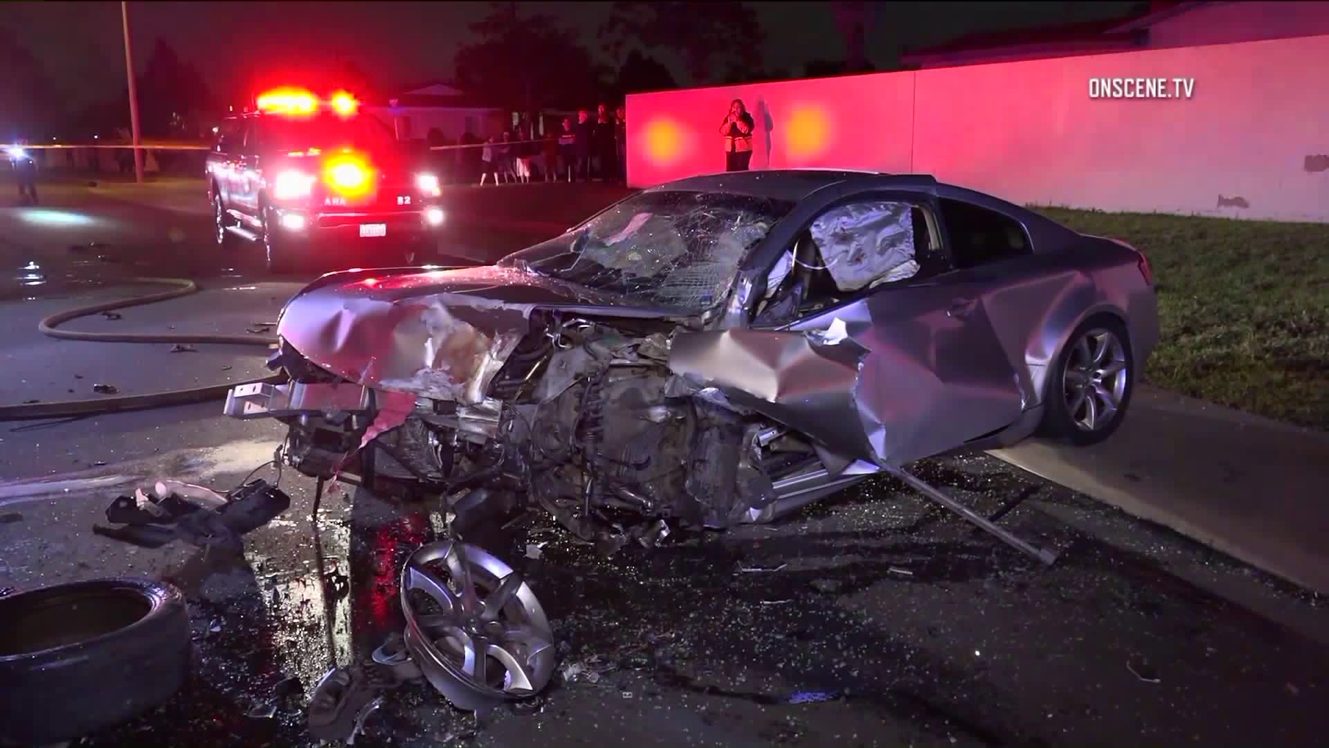 1 Killed, 3 Critically Injured in Anaheim HeadOn Crash KTLA