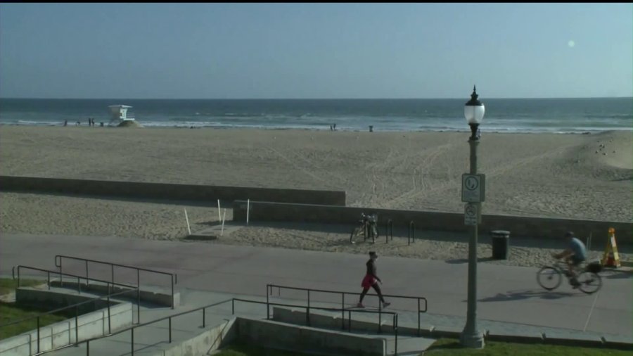 Huntington Beach remains open as many other coastlines are offlimits