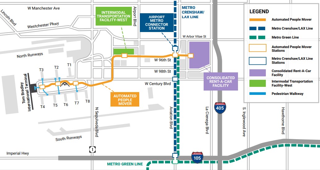 LAX shows off new 'People Mover' train car