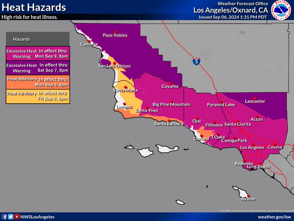 Southern California sees record high temps, excessive heat warnings(01)