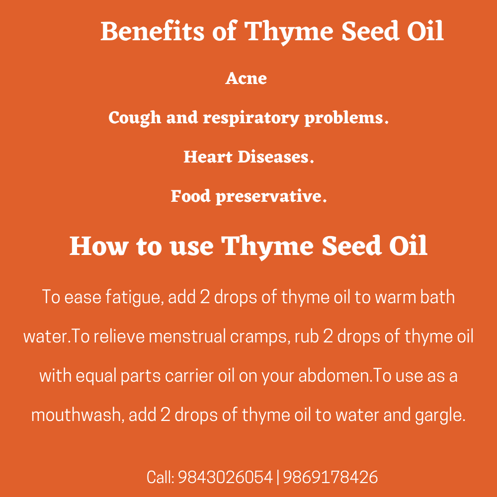 Thyme Seed Oil Now Available In Kathmandu Ktm Glamour