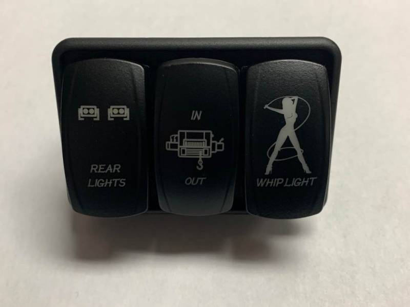 BTR Rocker Switch Mounting Plate, 3 Switch