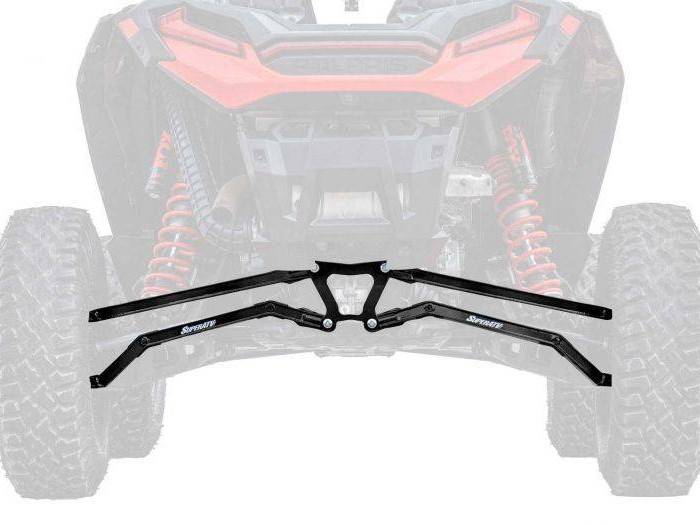 Polaris RZR XP Turbo S Boxed High Clearance Radius Arms (Black)