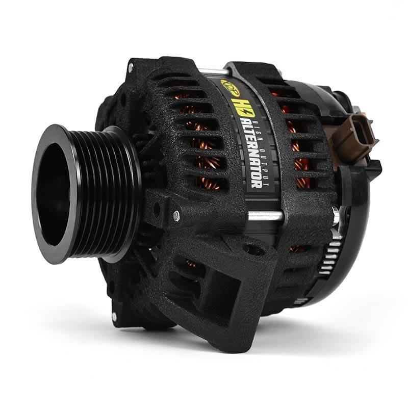 XDP Wrinkle Black HD High Output Alternator for Ford (2008-10) 6.4L