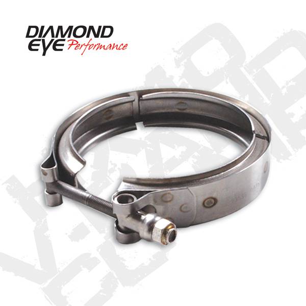 Diamond Eye Turbo VBand Clamp, HX40 style exhaust housings, stainless