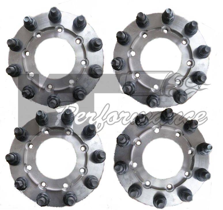 Diamond T Enterprises 10 Lug Dually Wheel Adapters, Chevy/GMC (2011.513) 3500 Dually (front