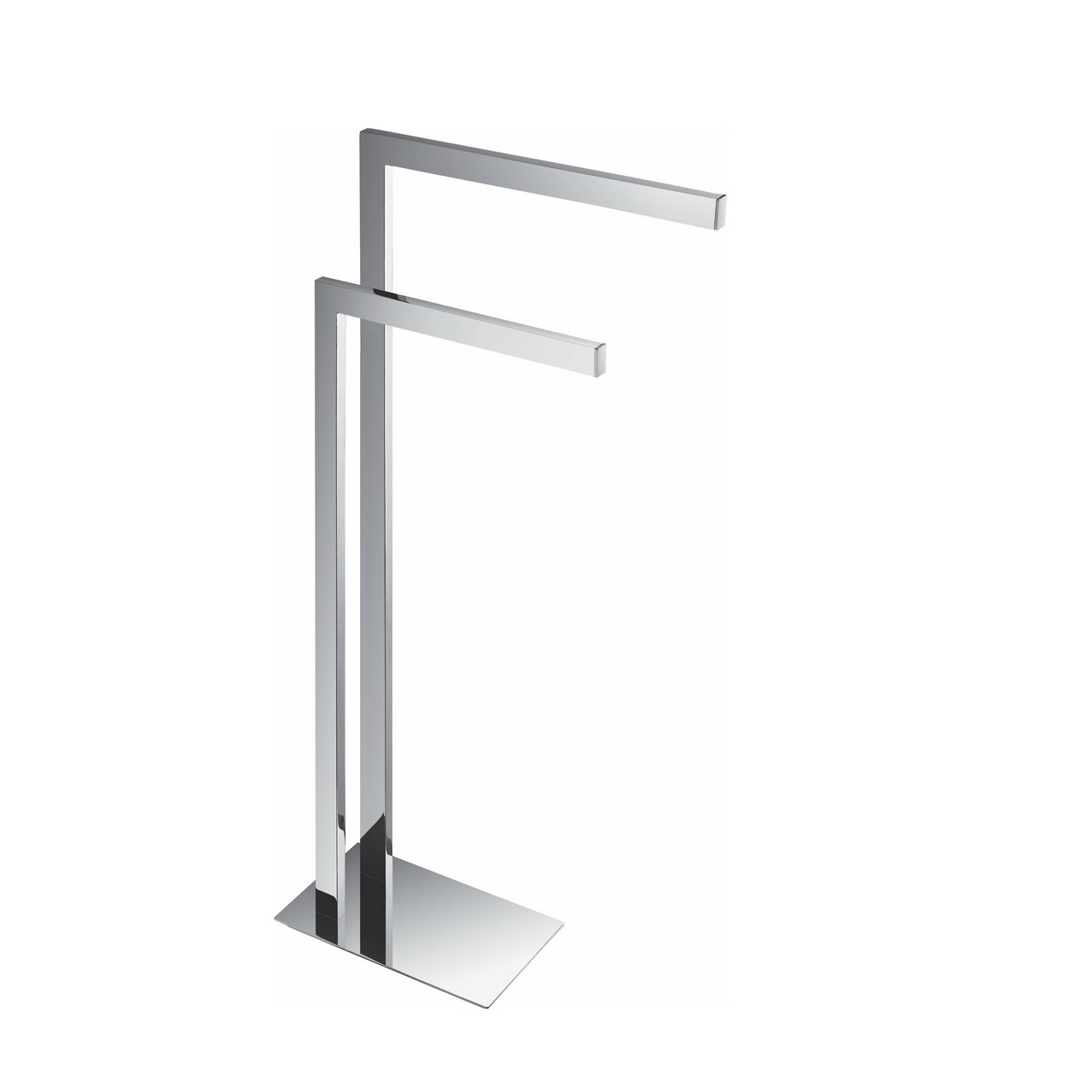 Aqua Piazza Free Standing Towel Rack Chrome KUBEBATH