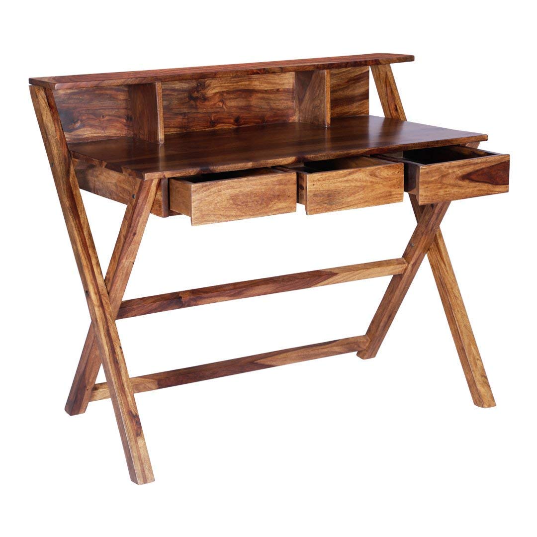 Kuber Furniture's Solid Sheesham Wood Lyon Study Desk Laptop Table with