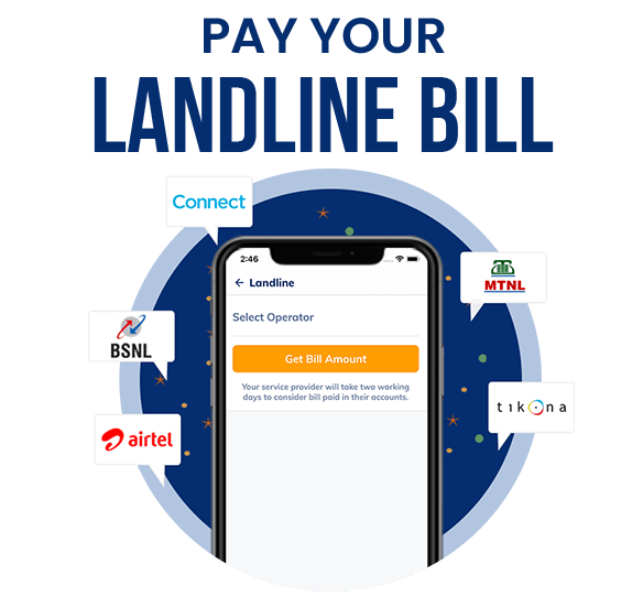 Landline bill payment services pay online Landline phone bill through