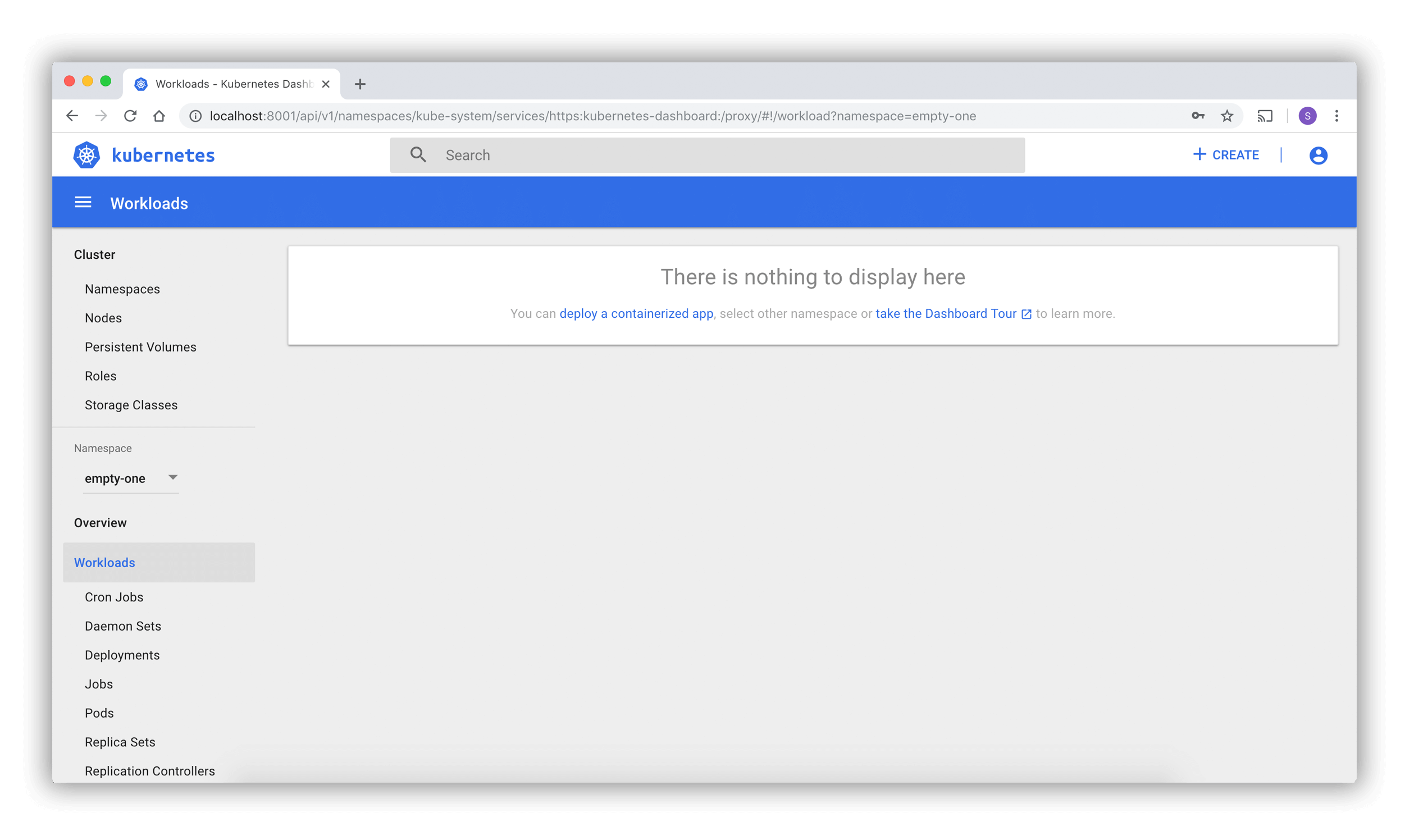 Deploy and Access the Dashboard