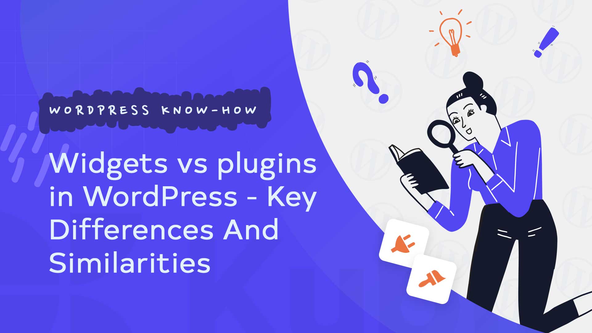 Widgets vs plugins in WordPress Key Differences And Similarities KubioBuilder